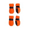 Basic Paws Fleece Hundskor Korta Orange 4-pack