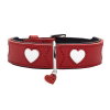 Hunter Hundhalsband L&auml;der Love R&ouml;d
