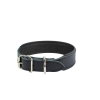 Feel Wyder Hundhalsband L&auml;der Svart