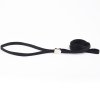 Show Dog Show Lead Platt med Clip, Svart