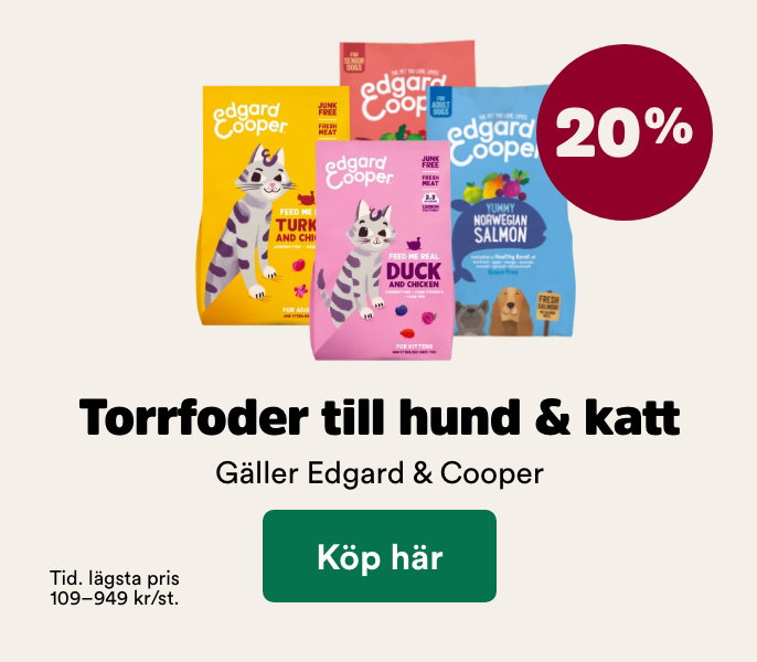 20% p&aring; Edgard&Cooper torrfoder till hund och katt t o m 1 november, k&ouml;p h&auml;r