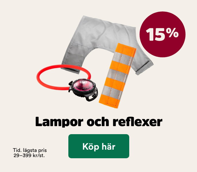 15% p&aring; lampor & reflexer t o m 1 november, k&ouml;p h&auml;r