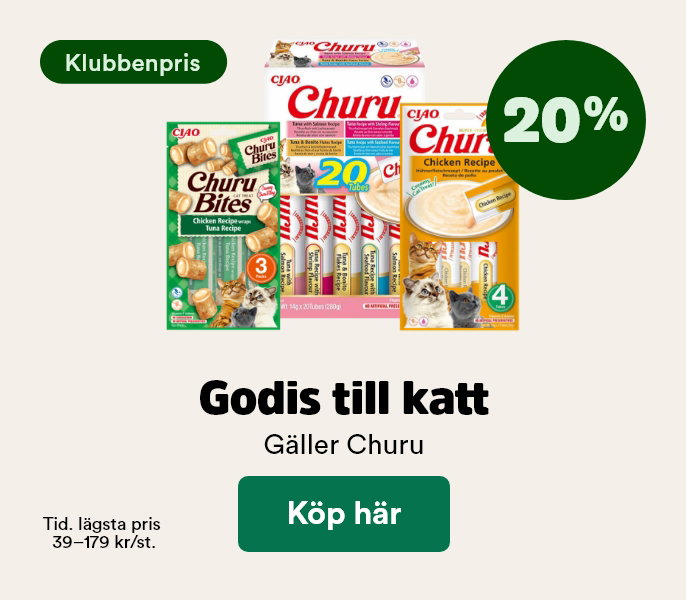 20% p&aring; Churu flytande kattgodis t o m 28/6 - visa produkter