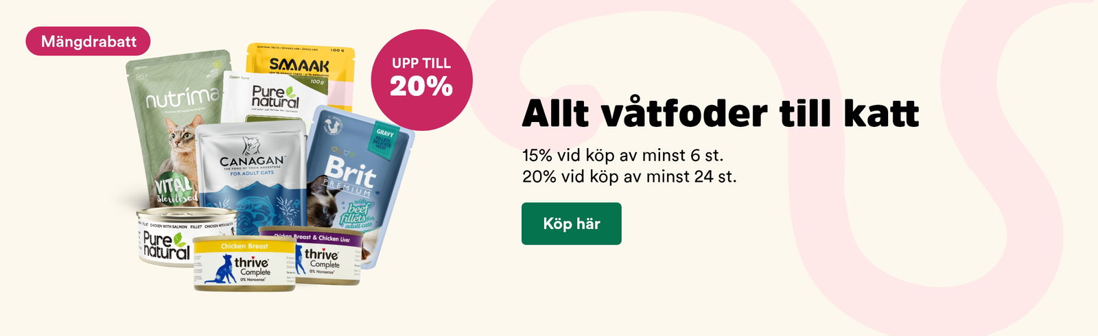 Arken Zoo Kattunge Mängdrabatt våtfoder