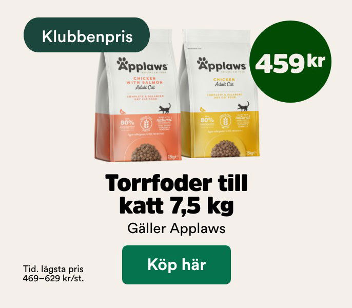 459 kr f&ouml;r Applaws torrfoder till katt 7,5 kg t o m 29/3. K&ouml;p h&auml;r