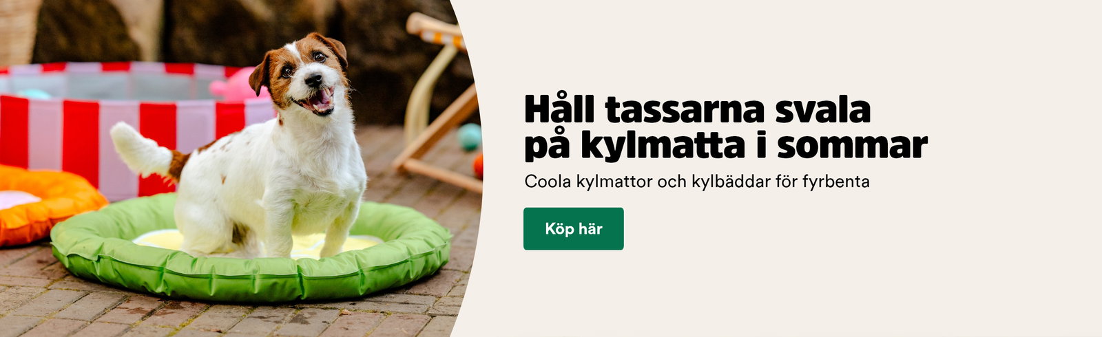 H&aring;ll tassarna svala p&aring; en kylmatta i sommar, k&ouml;p kylmattor h&auml;r