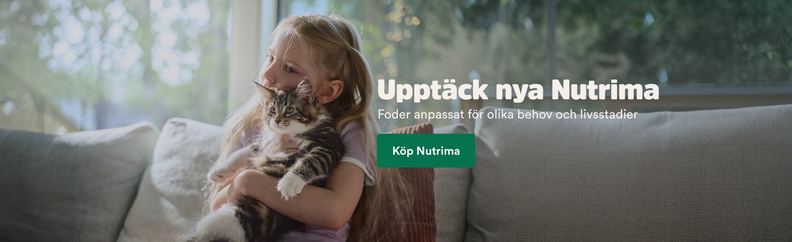 Uppt&auml;ck nya Nutrima - foder anpassat f&ouml;r olika behov och livsstadier. Till Nutrima