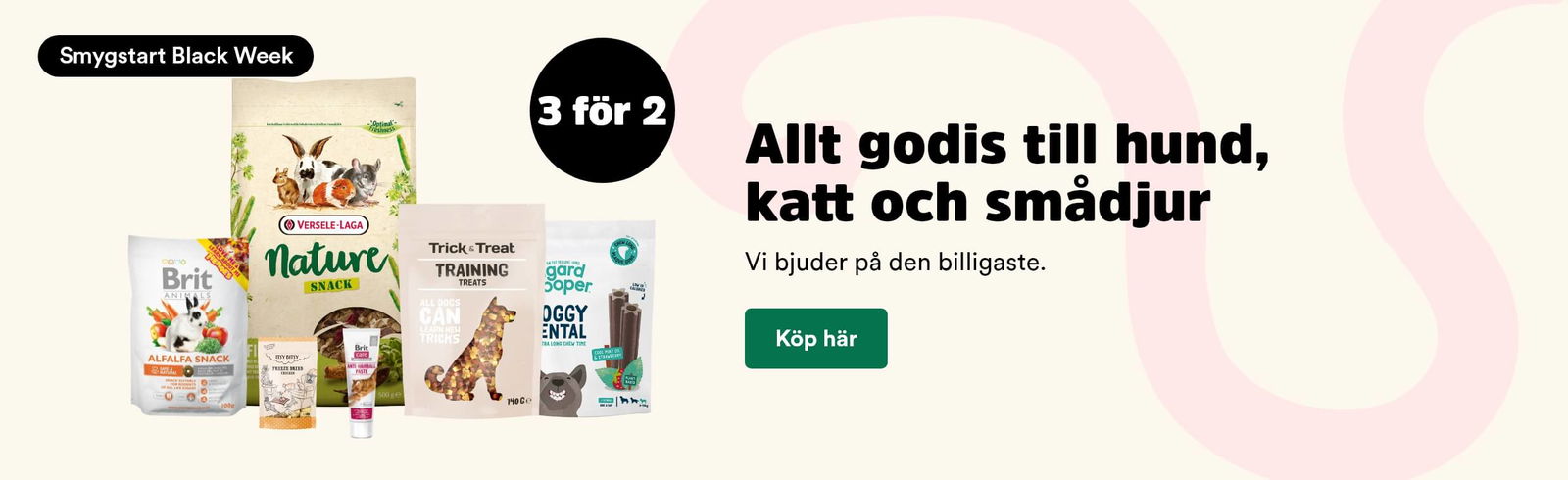 Arken Zoo Smådjur Black week 3 för 2 på godis