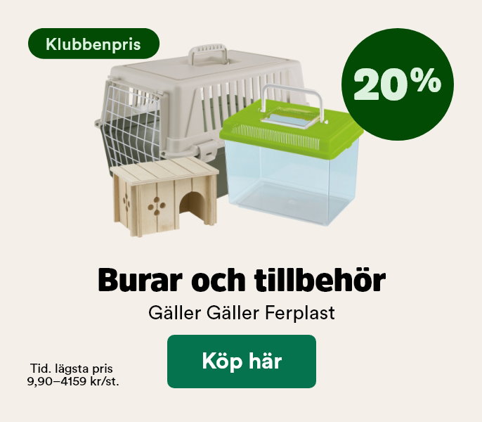 20% p&aring; allt fr&aring;n Ferplast t o m 28/6 - visa produkter
