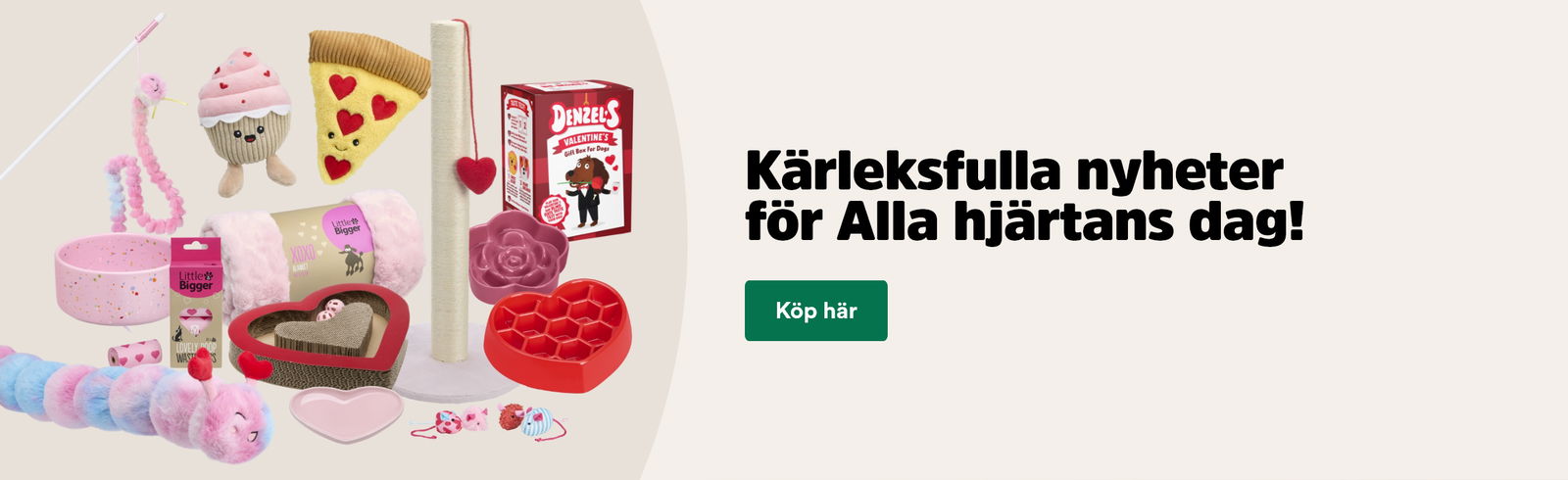 K&auml;rleksfulla nyheter f&ouml;r alla hj&auml;rtans dag, kolla in leksaker fr&aring;n Little&Bigger