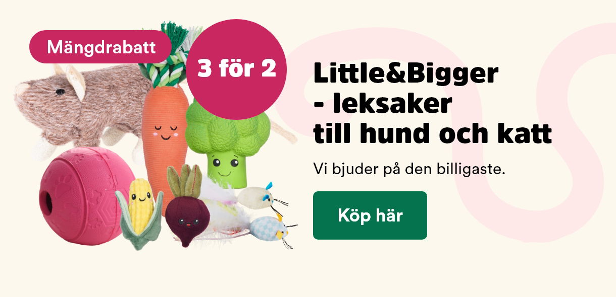 Arken Zoo Mängdrabatt 3 för 2 på Little&Bigger hundleksaker & kattleksaker