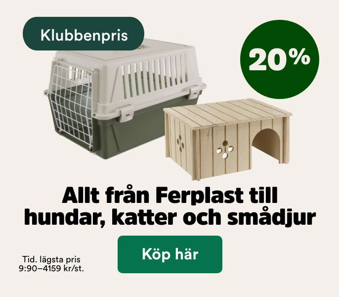 20% p&aring; Ferplast transportburar och tillbeh&ouml;r t o m 29/3. K&ouml;p h&auml;r