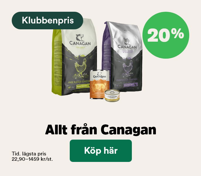 20% p&aring; Canagan f&ouml;r klubbenmedlemmar t o m 1/3 - k&ouml;p h&auml;r