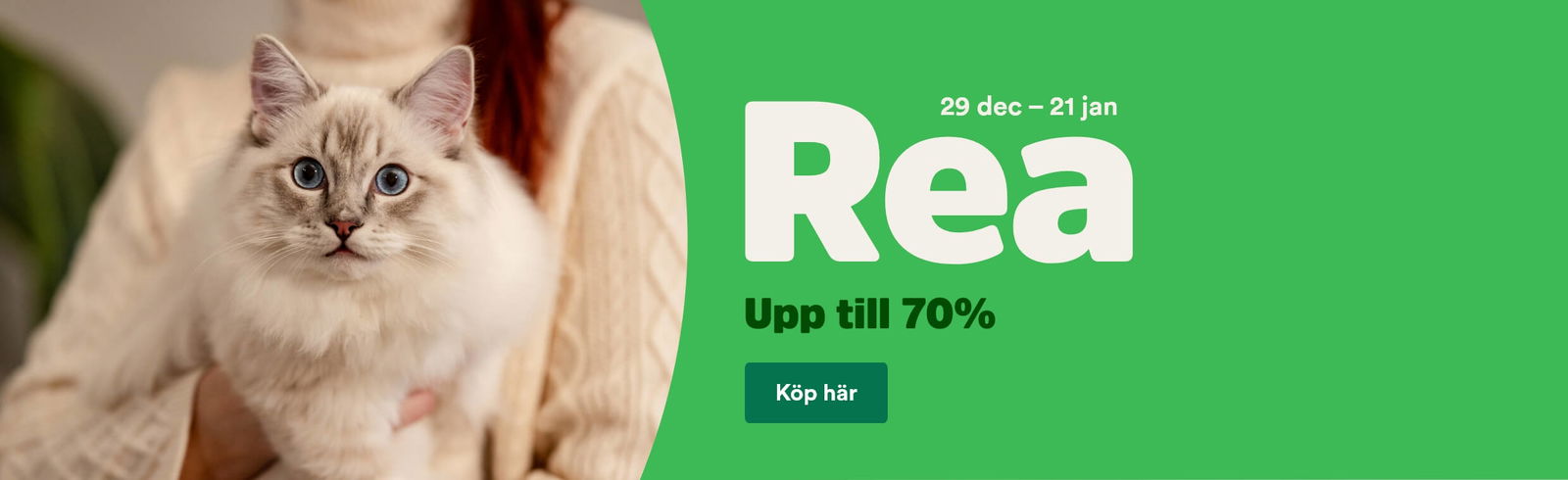 Rea 29 dec - 21 jan upp till 70% rabatt
