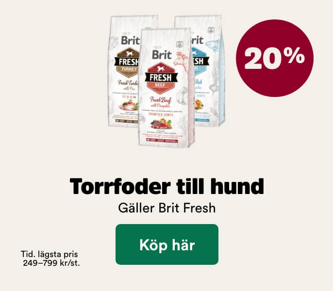 20% p&aring; Brit Fresh torrfoder till hund t o m 30/8 - k&ouml;p h&auml;r