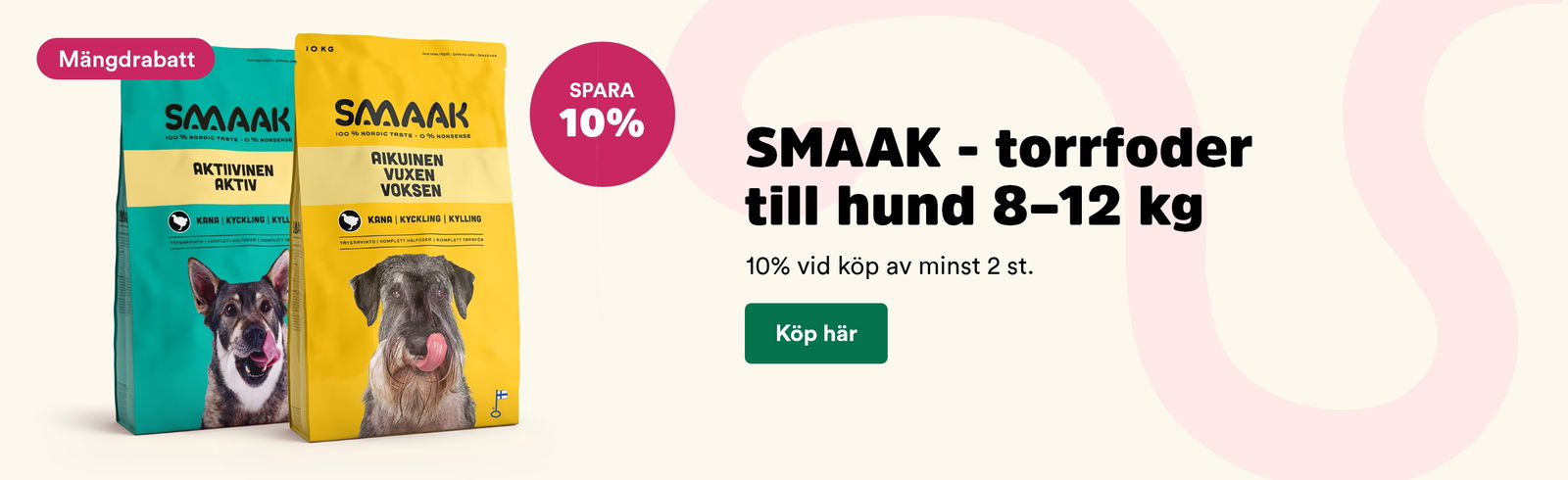 Arken Zoo Valp Mängdrabatt SMAAK torrfoder