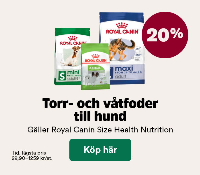 20% p&aring; Royal Canin Size Health Nutrition till hund t o m 1/3 - k&ouml;p h&auml;r