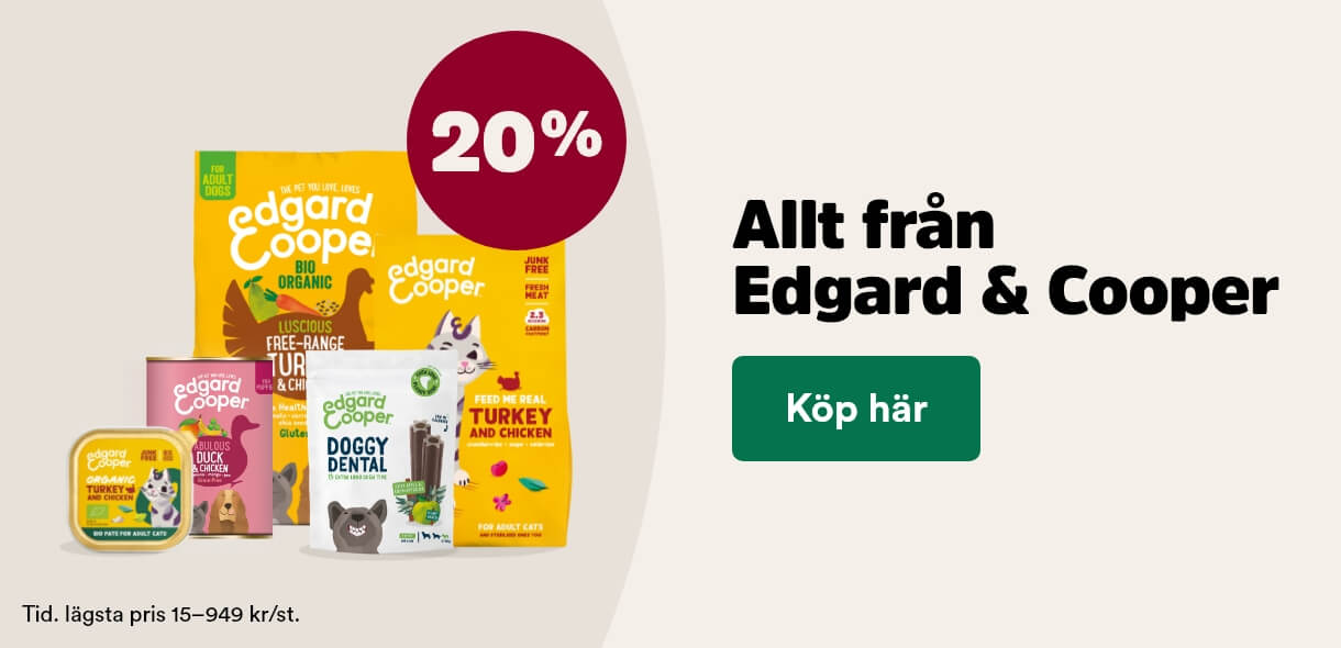 20% p&aring; allt fr&aring;n Edgard&Cooper t o m 3 maj, visa produkter