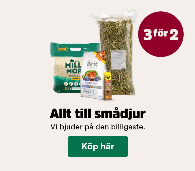 3 f&ouml;r 2 p&aring; allt till sm&aring;djur t o m 1/3 - k&ouml;p h&auml;r