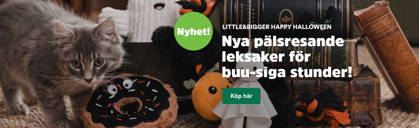 Halloween-leksaker från Little&Bigger till hund och katt