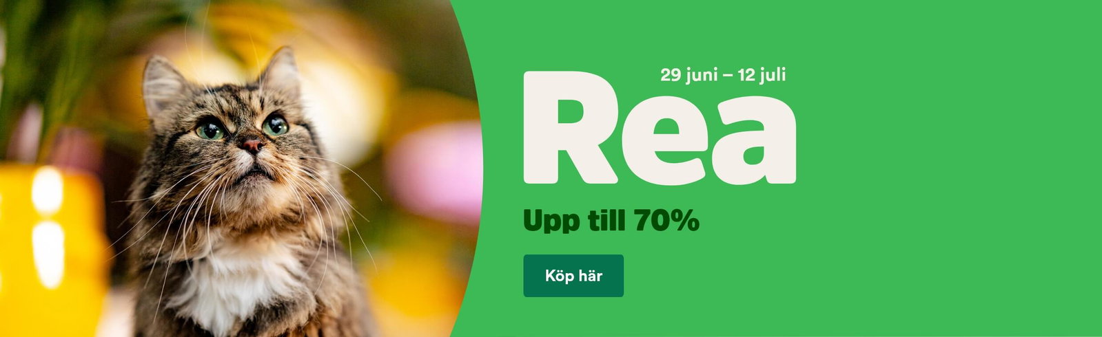 Rea med upp till 70% rabatt p&aring; utvalda produkter t o m 12 juli