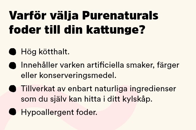 Purenatural kattungemat