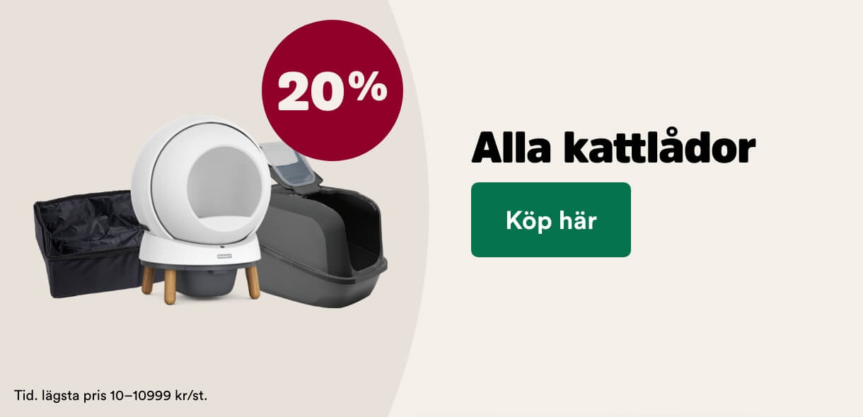 20% p&aring; alla kattl&aring;dor, visa produkter