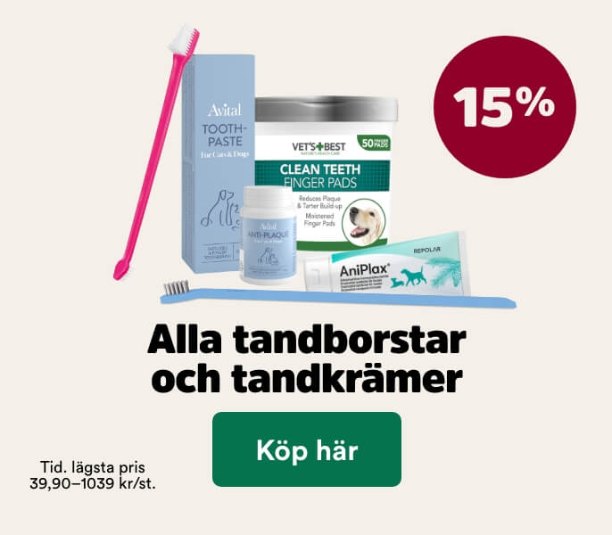 15% p&aring; produkter f&ouml;r t&auml;nderna t o m 30/8 - k&ouml;p h&auml;r
