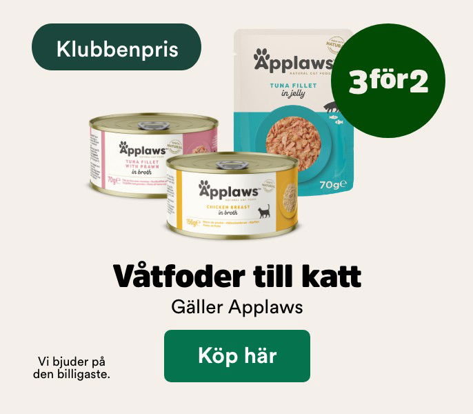 3 f&ouml;r 2 p&aring; Applaws v&aring;tfoder till katt t o m 29/3. K&ouml;p h&auml;r