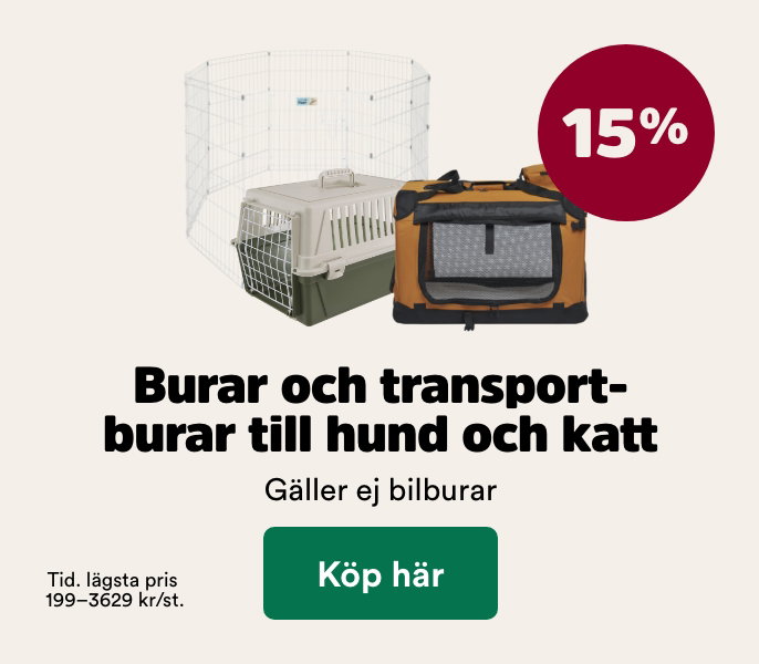 15% p&aring; burar och hagar till hund och katt t o m 4/10 - k&ouml;p h&auml;r