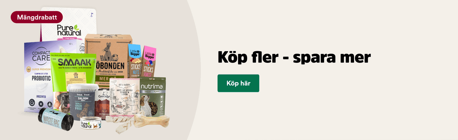 M&auml;ngdrabatter hos Arken Zoo - k&ouml;p fler och spara mer