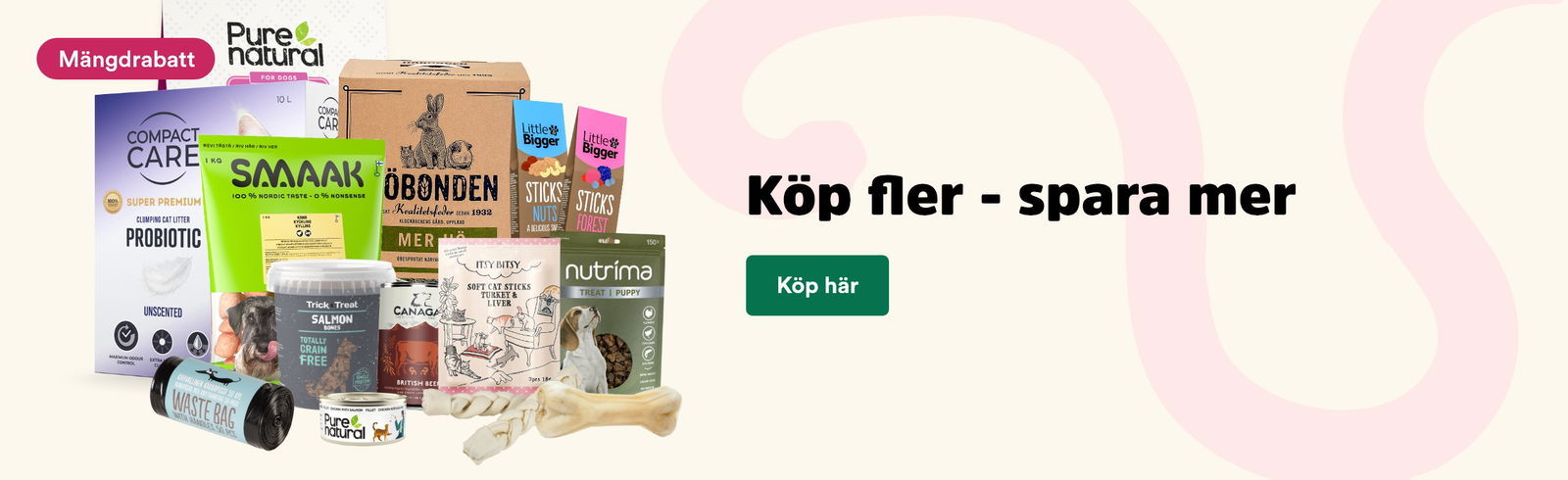 Arken Zoo Hund M&auml;ngdrabatter K&ouml;p fler spara mer