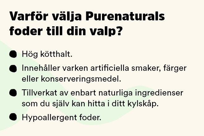 Purenatural Valpfoder