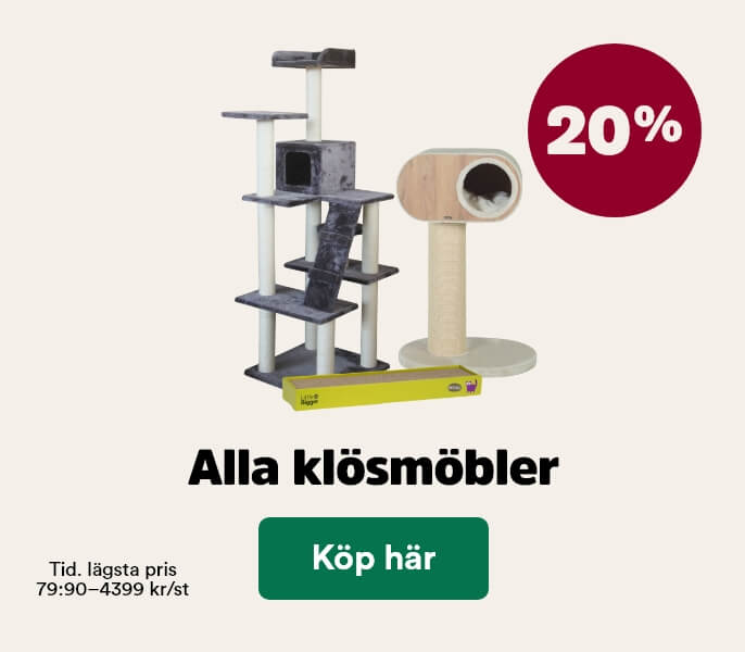 20% p&aring; alla kl&ouml;sm&ouml;bler t o m 3 maj, visa produkter