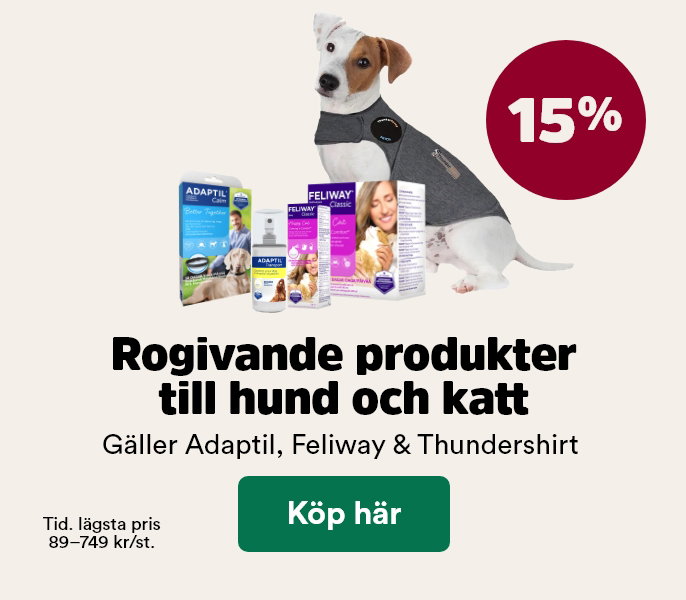 15% p&aring; Adaptil, Feliway & Thundershirt t o m 31 maj, visa produkter