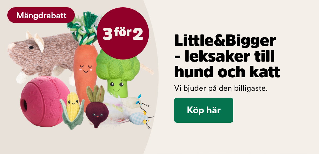 M&auml;ngdrabatt p&aring; Little&Bigger leksaker - 3 f&ouml;r 2