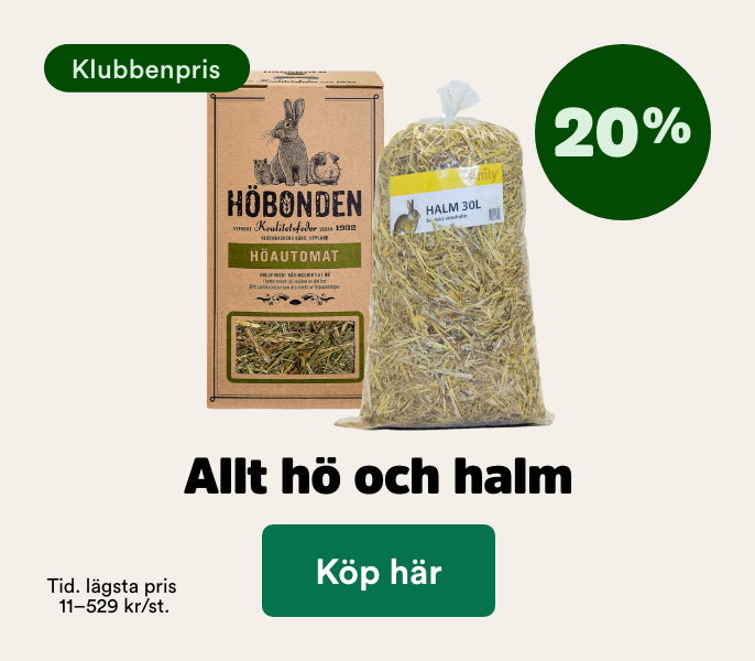 20% p&aring; h&ouml; och halm f&ouml;r medlemmar t o m 4/10 - k&ouml;p h&auml;r