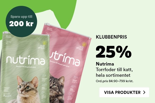 25% på Nutrima torr kattmat