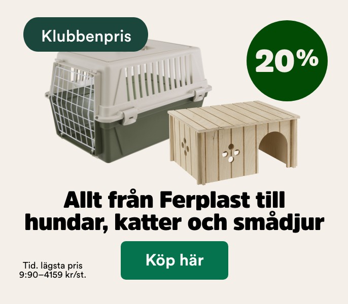 20% p&aring; Ferplast transportburar och tillbeh&ouml;r t o m 29/3. K&ouml;p h&auml;r