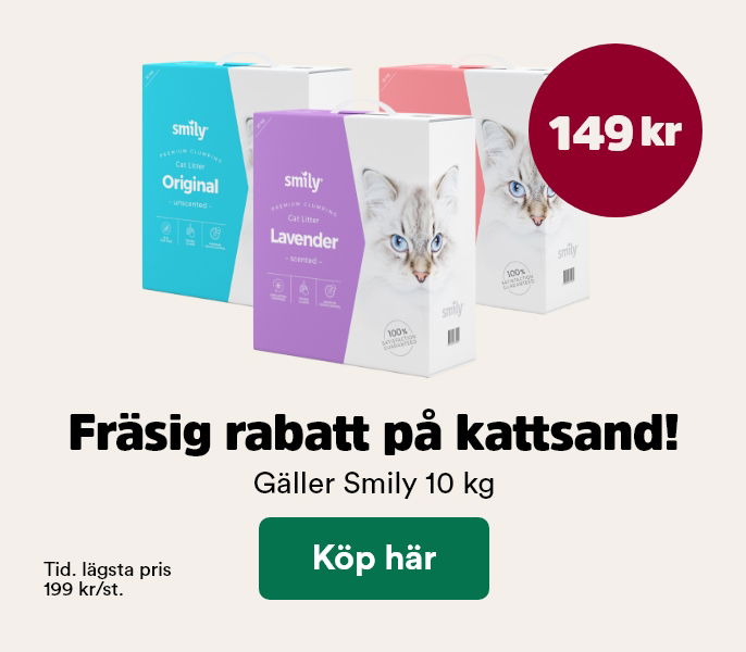 149 kr f&ouml;r Smily Kattsand 10 kg t o m 1/3 - k&ouml;p h&auml;r