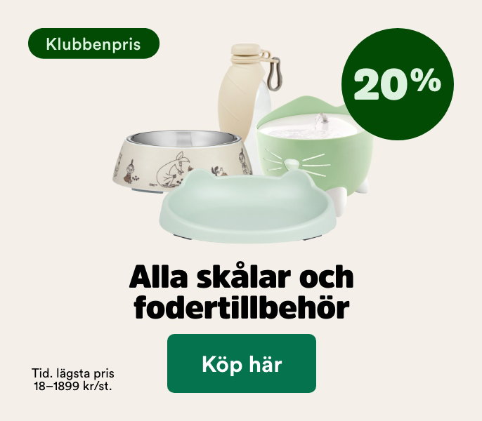 20% p&aring; sk&aring;lar och fodertillbeh&ouml;r f&ouml;r medlemmar t o m 1 november, k&ouml;p h&auml;r