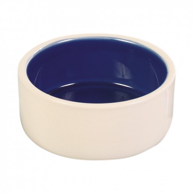 Keramikskål Vit/Blå