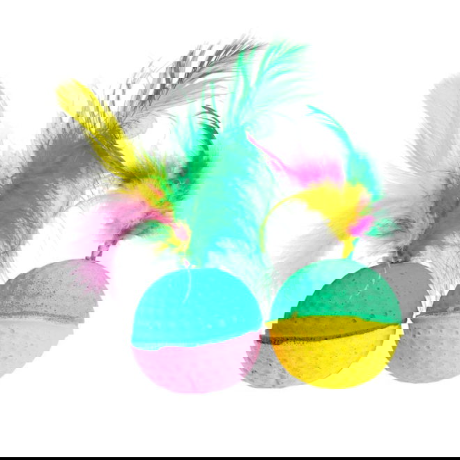 Little&Bigger Juicy Vibes Bollar med Fj&auml;drar 2-pack