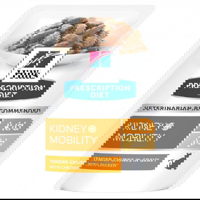 Hills Prescription Diet Feline k/d j/d Kidney + Mobility Chicken 12x85 g