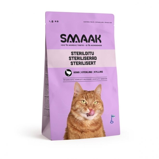 Smaak Cat Adult Sterilised Kyckling (1,5 kg)