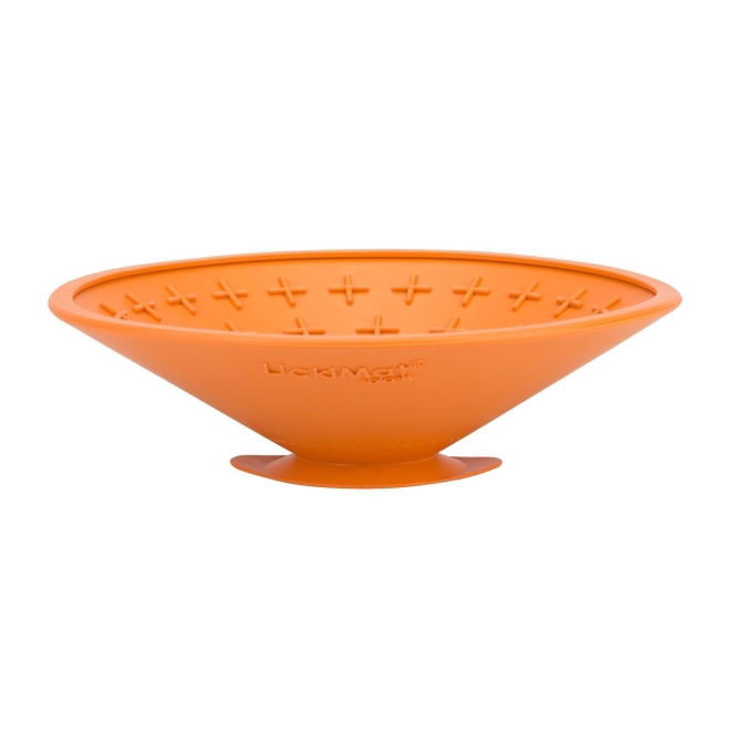 LickiMat Splash Slickmatta Orange 20 cm