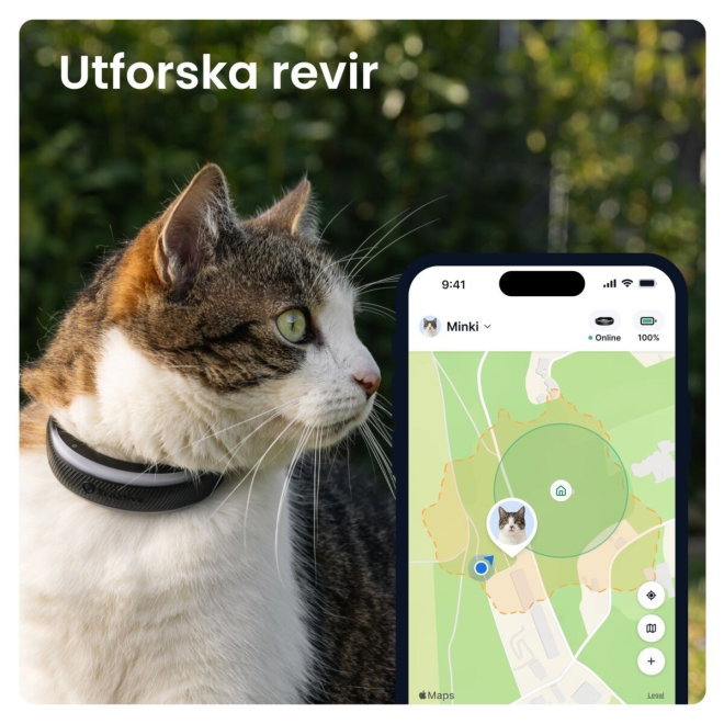 Tractive Cat 6 Mini GPS till Katt (Svart)