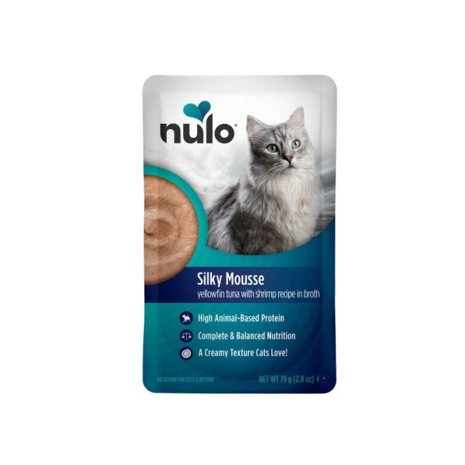 Nulo Cat Adult Silky Mousse Yellowfin Tuna with Shrimp in Broth 79 g