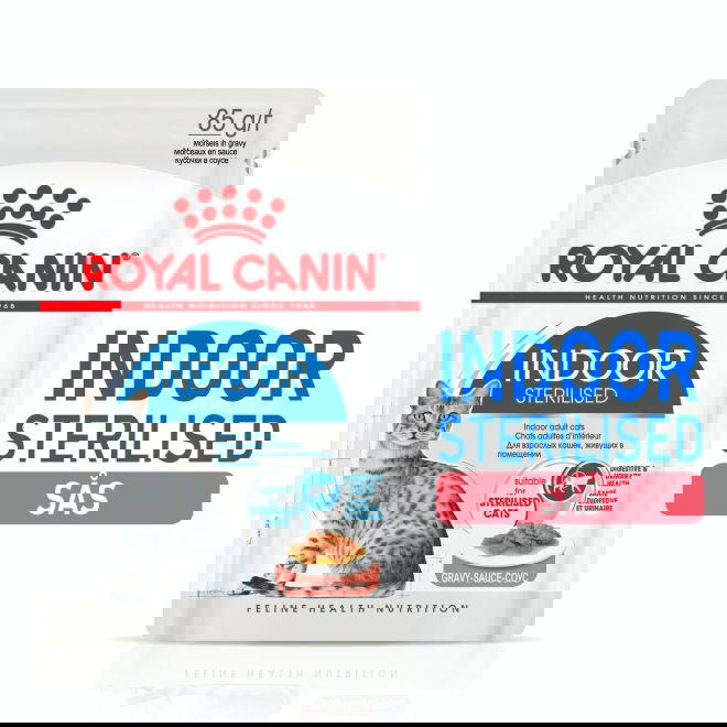 Royal Canin Cat Adult Indoor Sterilised Gravy 12x85 g