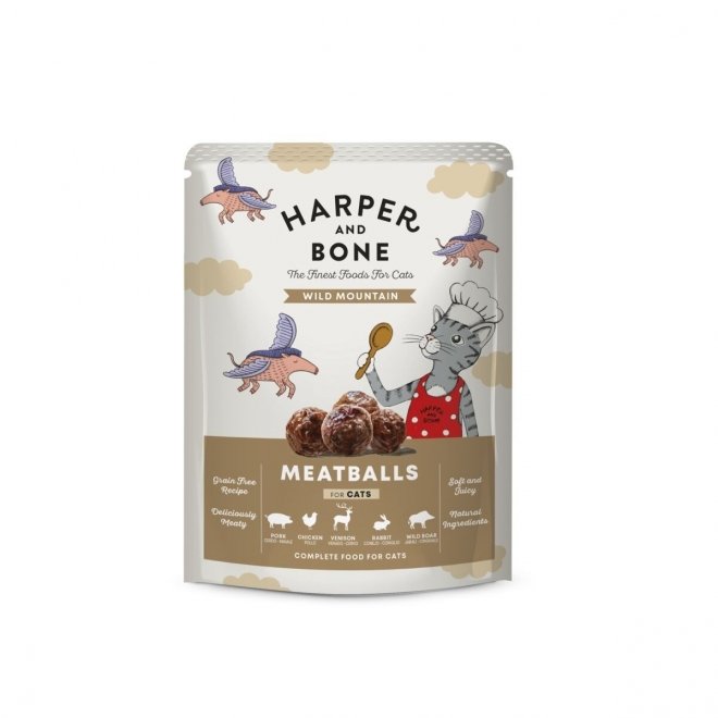 Harper&Bone Cat Adult Meatballs Wild Mountain 85 g
